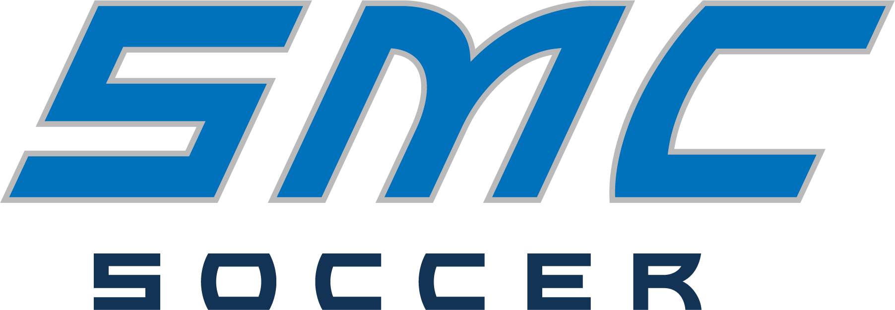 SMC Soccer Logo. SMC written italics over the word Soccer.