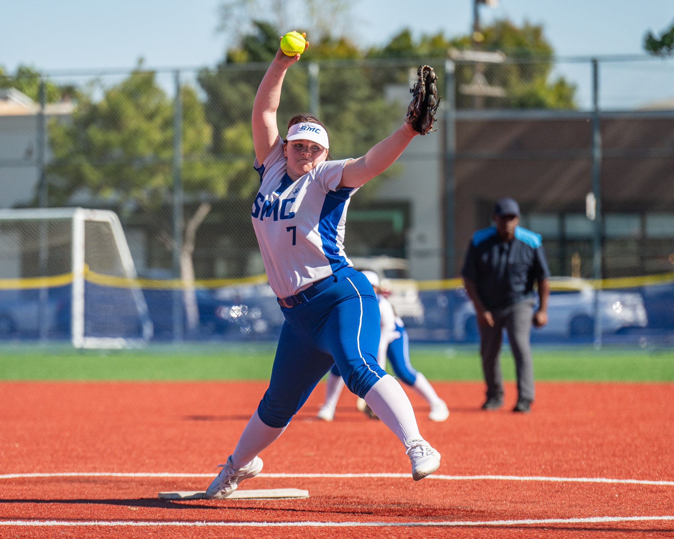Freshman Pitcher Cadence Pursell.
